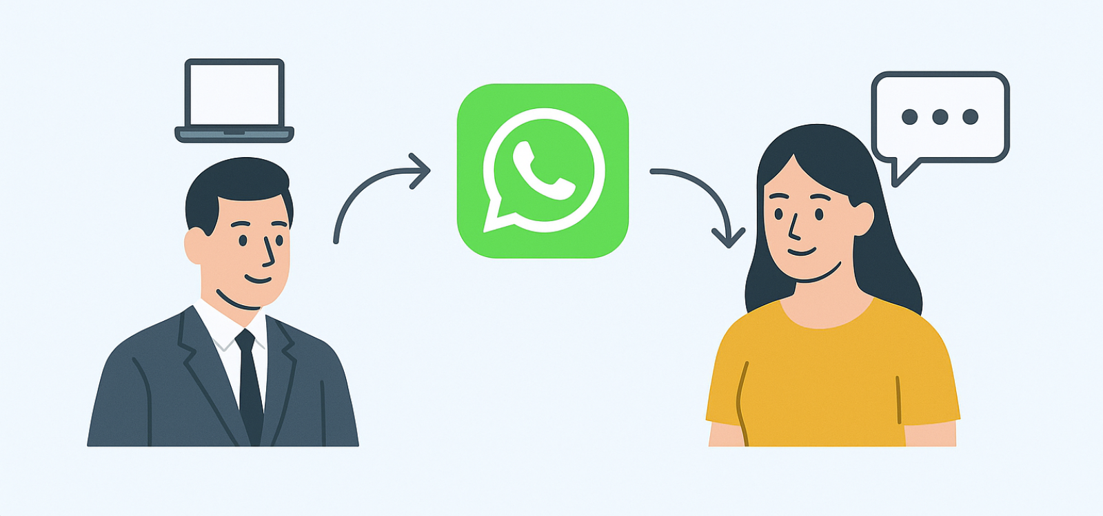 Business conversation illustration